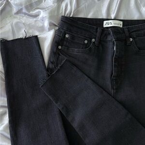 Zara Black Denim skinny Jeans high rise